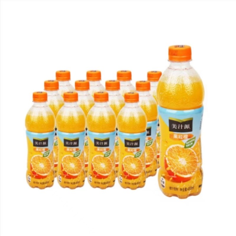 可口可乐美汁源果粒橙450ML*12瓶